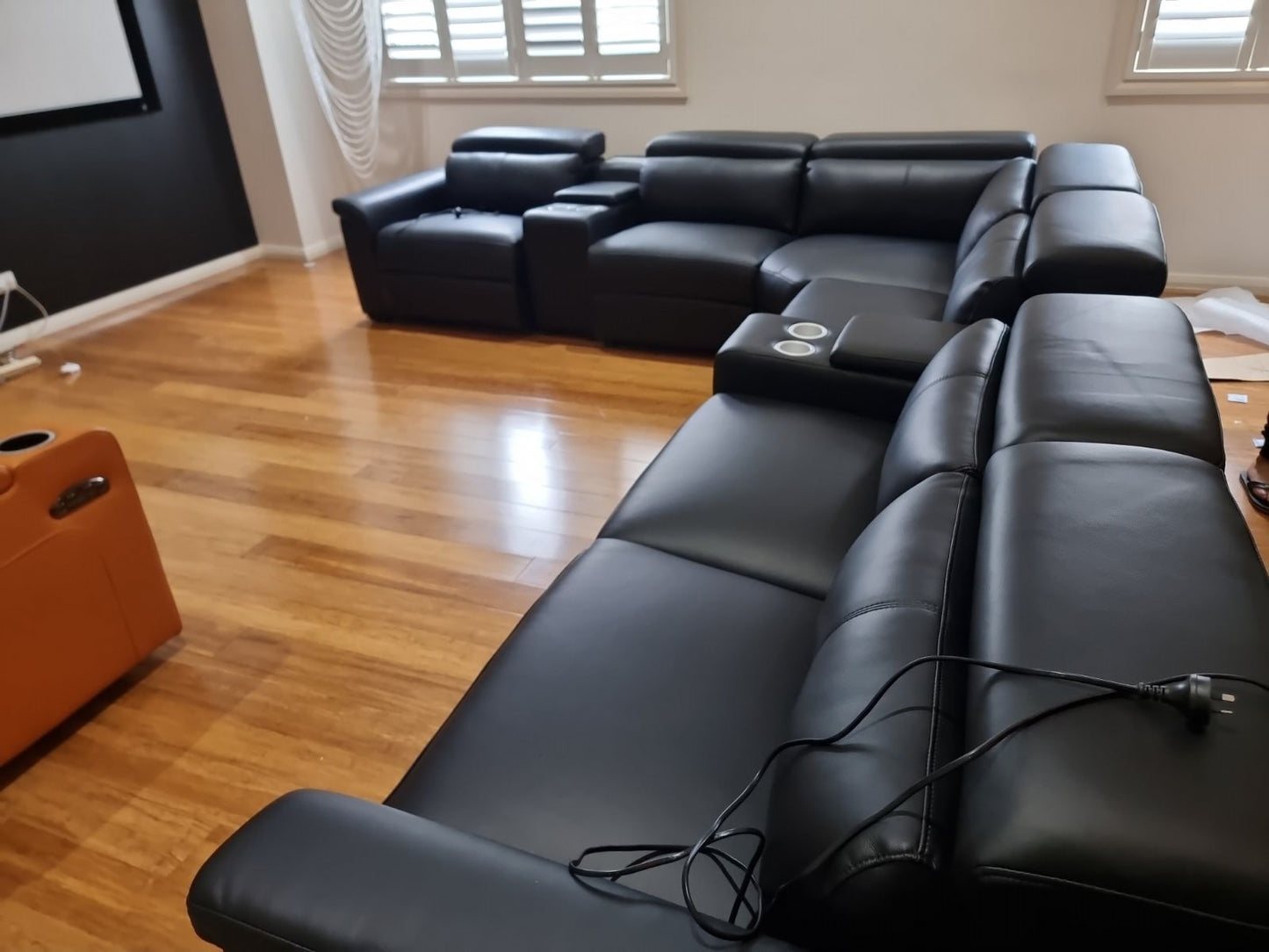 Cambria Leather Modular Lounge Set