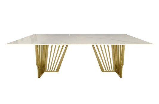 Salina Gold Dining Table -100cm x 200cm